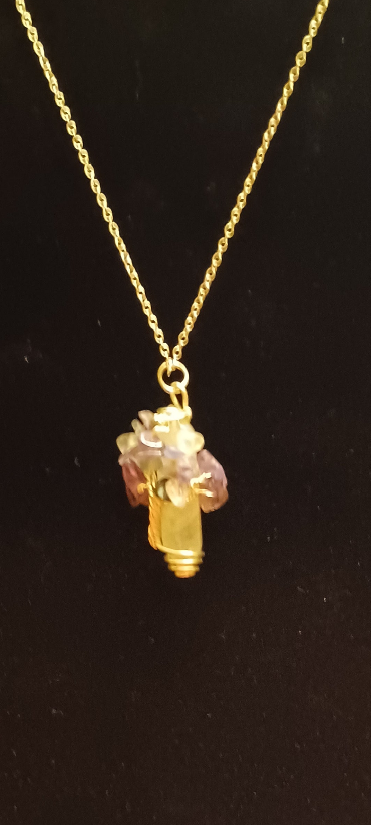 Milky White Quartz Crystal Tree of Life Pendant (made to order)