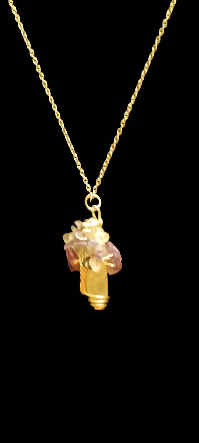 Milky White Quartz Crystal Tree of Life Pendant (made to order)
